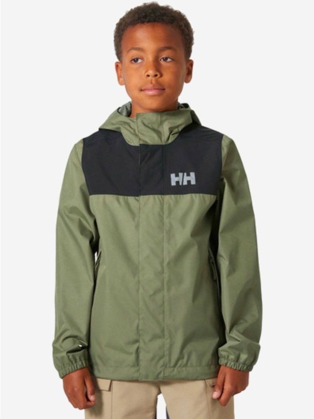 BNWT Helly Hansen Vancouver Olive Green Jacket with Hood size 10